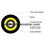 2 Core Tactical Fiber Optic Jumper Cables SM MM Fiber Connector Assembly