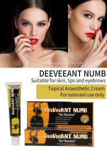 Wholesale Anti Allergic Numbing Anesthetic Cream 10g Deeveeant Lidocaine Numbing Cream 10g Hongkong from china suppliers