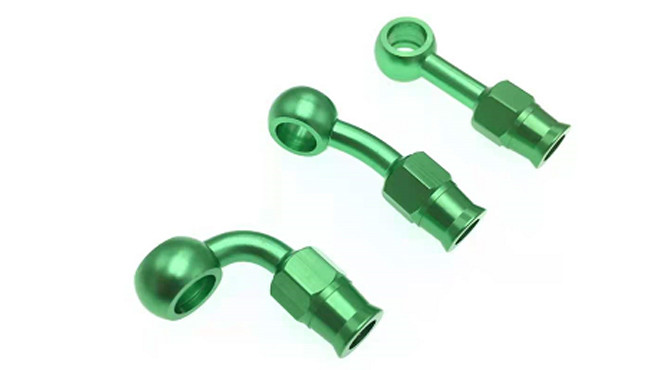 Motorcycle Motor Brake Hose Banjo Fitting AN3 0 28 90 Degree