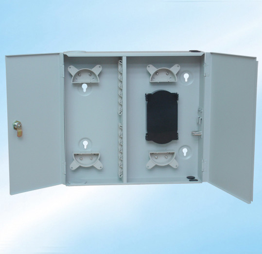 8, 12, 24 ports optional Wall mounted cold Steel Fiber Optic Terminal Box 330 * 183 * 70mm