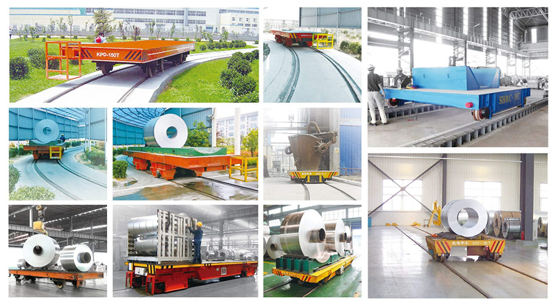 Cable Reel Powered Rail Transfer Car with Remote and Hand Control