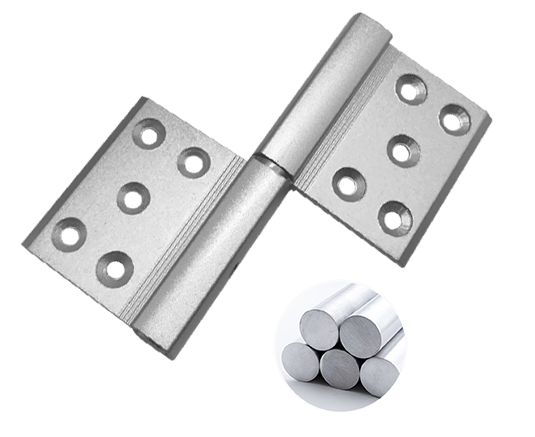 Flat Heavy Duty Aluminum Hinge Flush Doors Accessories Silver Or Customized