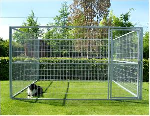 Wholesale 6FT Height Welded Steel Dog Kennel Powder Coated Dog Run House from china suppliers