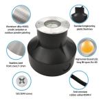 1W 3000k Warm White LED Underground Light Buried IP67 In Ground Recessed