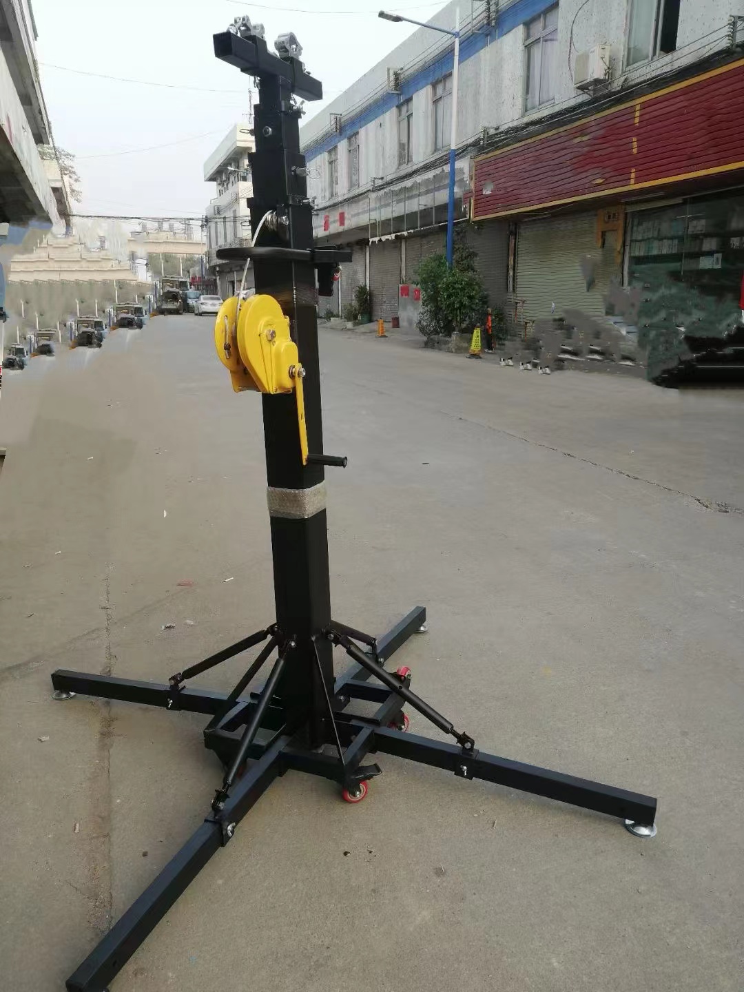 Sound Lighting Truss Lifting Tower 6m Height Aluminum Stage Mobile Telescopic Truss Lift Stand