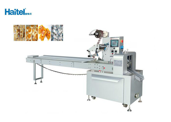 380V Candy Bar Horizontal Pack Machine For Puffed Snack Food