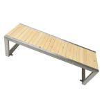Public Pine Wood 2130*600*750mm Outdoor Table Bench Set