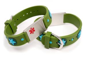 Wholesale Children Cartoon Silicone Medical ID Bracelets Adjustable Medical ID Bangle from china suppliers
