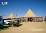 100 People Capacity Tipi Glamping Tents With Sidewall For Outdoor Party