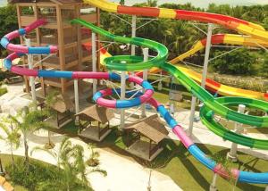 Wholesale Combination Classic Outdoor Pool Slide Fiberglass Galvanized Carbon Steel Frame from china suppliers