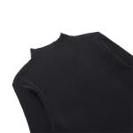 OEM maufactory Pure color street sweater farbic female slim turtlenecks long