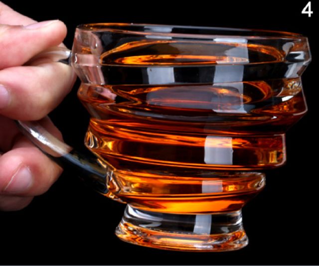 Best selling 6oz Crystal Clear Transparent Coffee Mug Tea Glass