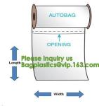 Biodegradable Pre-Opened Vented Autobag On A Roll For Autobag Machine, Bags On