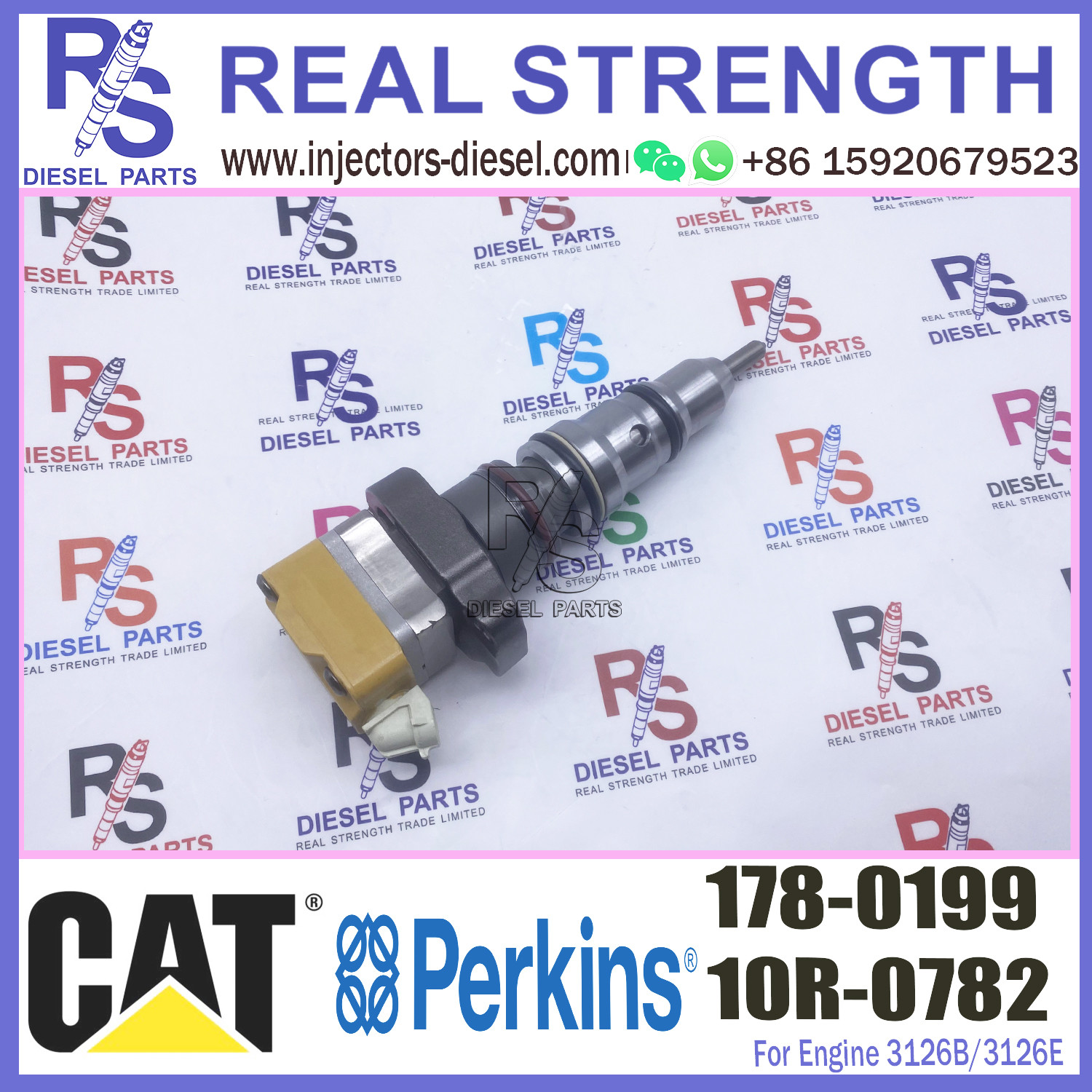 injectors diesel 222-5966 173-9379 178-0199 for caterpillar cat 3126b injector 222-5966 173-9379