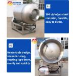 Farms Vacuum Marinator Meat Tumbler with 0.75KW Vacuum Pump Power and High