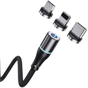 Wholesale 8000 Times 5A Magnetic USB Fast Charging Cable Nylon Braided Line from china suppliers