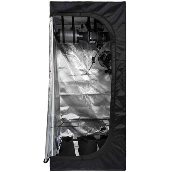 80x80x180cm Growbox Complete Set Full Spectrum 150W LED Grow Lamp Hydroponics 600D Growing Tent Kit with Inline Duct Fan
