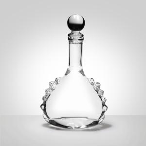 Wholesale 375ml Flint Cubic Glass Tequila Decanter Vinolok Closures from china suppliers