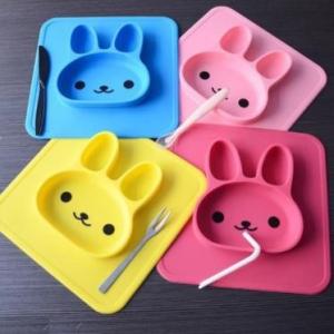 Wholesale Silicone Dinner Plates OEM ODM Non Slip Baby Plate from china suppliers