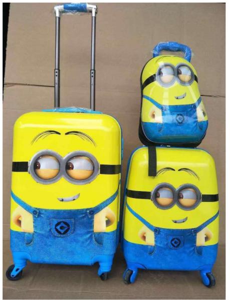 Certificated Cartoon Printing ABS Kids Universal Wheel Travel Trolley Carry On