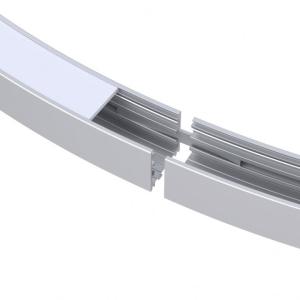 Wholesale 90lm Curved Round S Shape LED Aluminium Profile Curved Led Extrusion 2700K from china suppliers