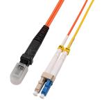 MTRJ To LC OM1 Mode Conditioning OFNR Fiber Optic Patch Cable Orange