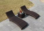 Leisure Aluminium PE Rattan Sunbed All weather Outdoor Garden Patio Lounge