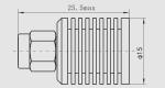 Brass SMA Male RF Coaxial Termination 5 Watts DC - 18GHz