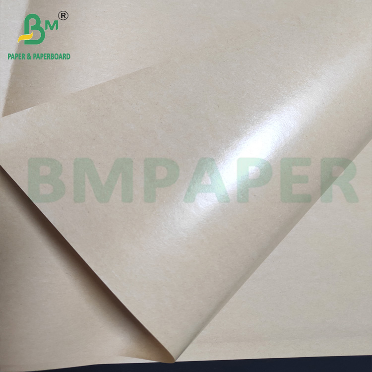 Brown Kraft Silicone Coated Paper Released Kraft Paper 80gsm For Labels