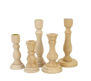 Wholesale Wooden Candle Holder Craft Decor Statue Cute Handmade Wooden Figurines Carving Wooden Decoration Orname from china suppliers