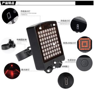 Wholesale 64 Super Bright Electric Bike Parts LED Taillight LD24 Rear Turning Light from china suppliers