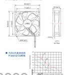 TUV Micro Electric Waterproof Cooling Fan 80x80x25mm Moistureproof