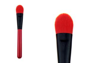 Wholesale Cosmetic Red Powder Foundation Brush Synthetic Makeup Brushes With Wood Handle from china suppliers