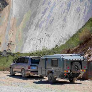 Wholesale NJSTAR Off Grid Camper Trailer Independent Suspension Solar RV Trailer from china suppliers