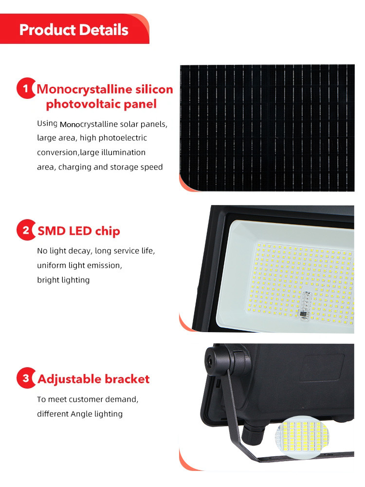 Ra70 2700k Solar Powered LED Street Lights Heat And Frost Resistance For All Weather Conditions