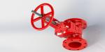 Red FBE Coated Resilient Seated Valve For Fire Service UL FM Approved