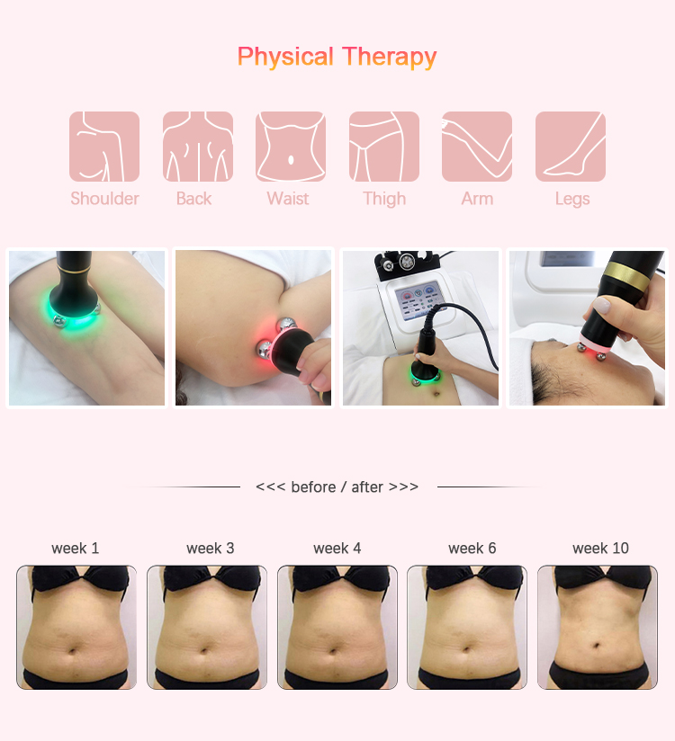 Face Lifting RF Vacuum Therapy Machine Ultrasonic Cavitation Body Slimming Device