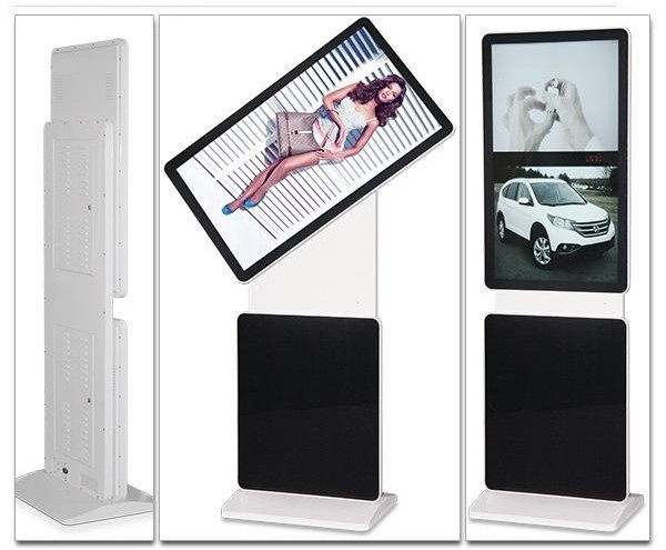 43" inch ground stand rotating screen LED LCD WIFI network Android monitor