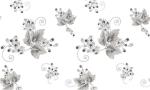 Italy Style Pvc 1.06 Meter Wallpaper For Drawing Room , Flower Design