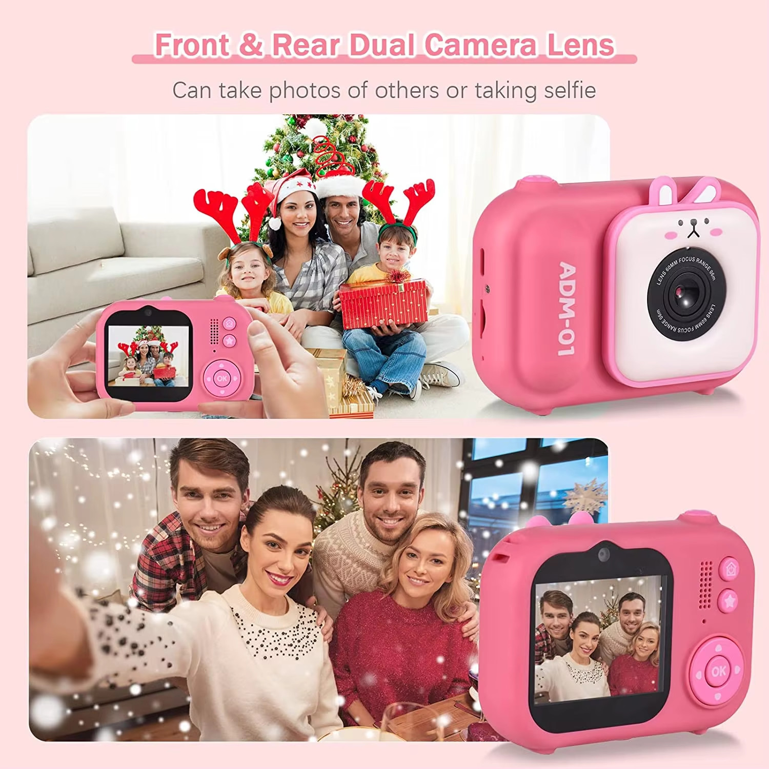 S11 48MP Dual Digital Video Camera 2.4inch IPS Photo Cartoon Design Filter