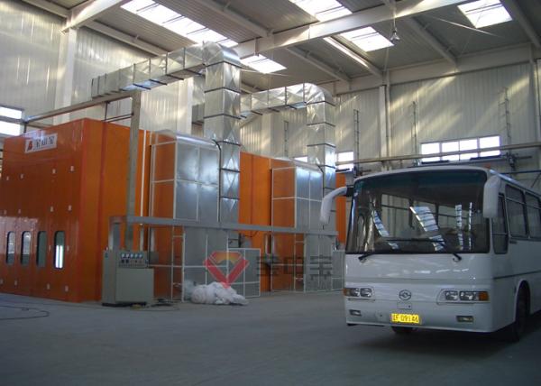 Bus Painting Spray Booth Fan cabinet at side Good ventilation Spray booth for