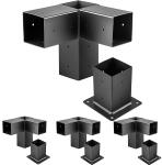 Powder Coated Steel Brackets Wood Stand Kit for 4x4 6x6 Lumber Woodworks Pergola