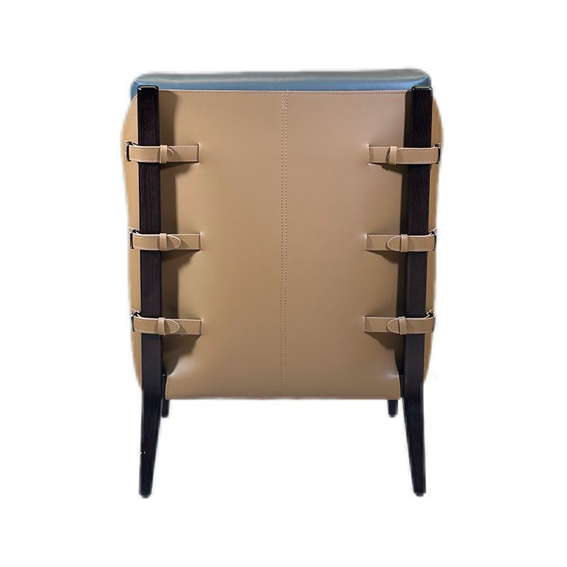 Leisure Solid Wood PU Leather Living Room Bedroom Lobby Hotel Furniture Chair