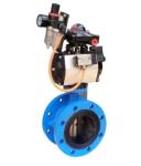 Cast Iron 2 Inch PN10 Double Flange Butterfly Valve With Lever Operator
