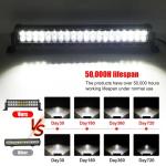 22 Inch Dustproof LED Light Bar For Truck, 4wd Jeep SUV Boat LED Offroad Light