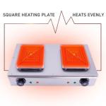 Rust Resistant Stainless Steel Oden Cooking Stove 2 Tanks 18 Grids Wooden