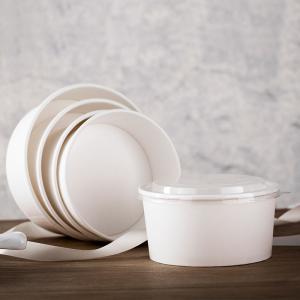 Wholesale white paper bowl for food to take away from china suppliers