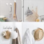 No Drilling Wall Mounted Stainless Steel Sticky Hangers Wall Hooks Adhesive