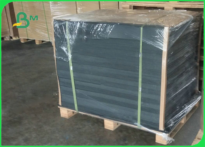  100% Virgin Pulp Solid 350gsm Black Kraft Paper For Packing