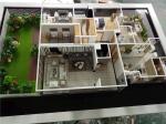 Travel Case Packing House Interior 3D Model With Internal Furniture Light